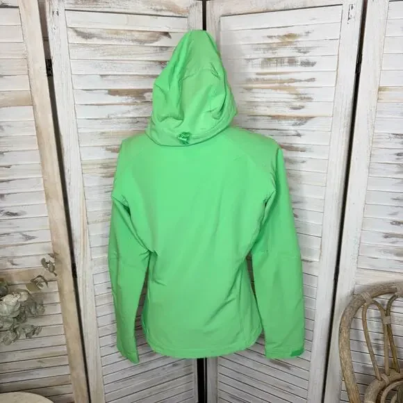 PATAGONIA Women's S Simple Guide Hoodie Lime Green Zip Front Outdoor Jacket - Picture 13 of 16